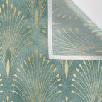 Art Deco, Decorative Leaf Pattern Wall Tapestry Gallery Image 3
