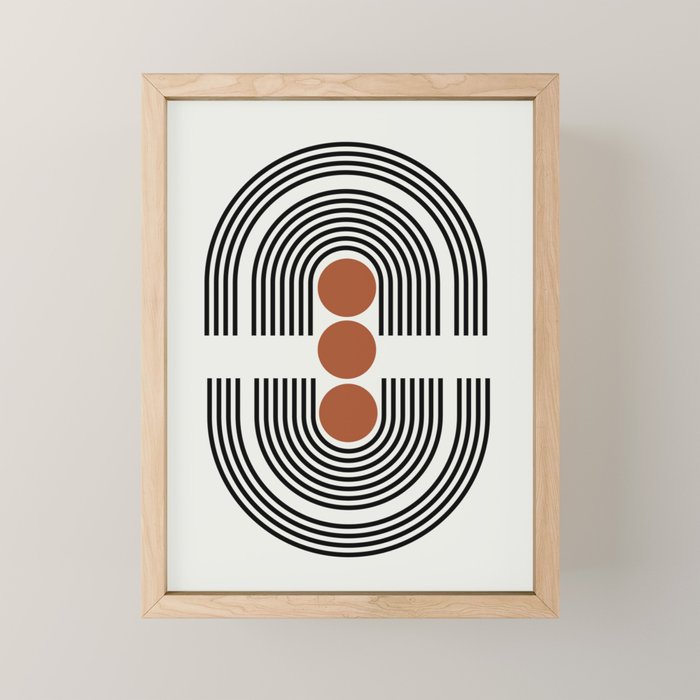mid-century arch  Mini Art Print Gallery Image 1