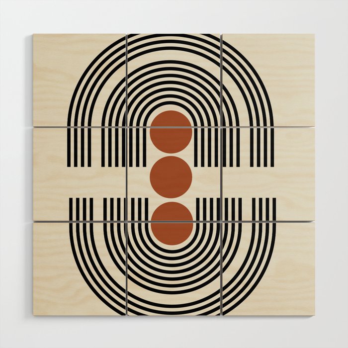 mid-century arch  Wood Wall Art Gallery Image 1