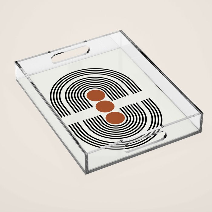 mid-century arch  Acrylic Tray Gallery Image 1