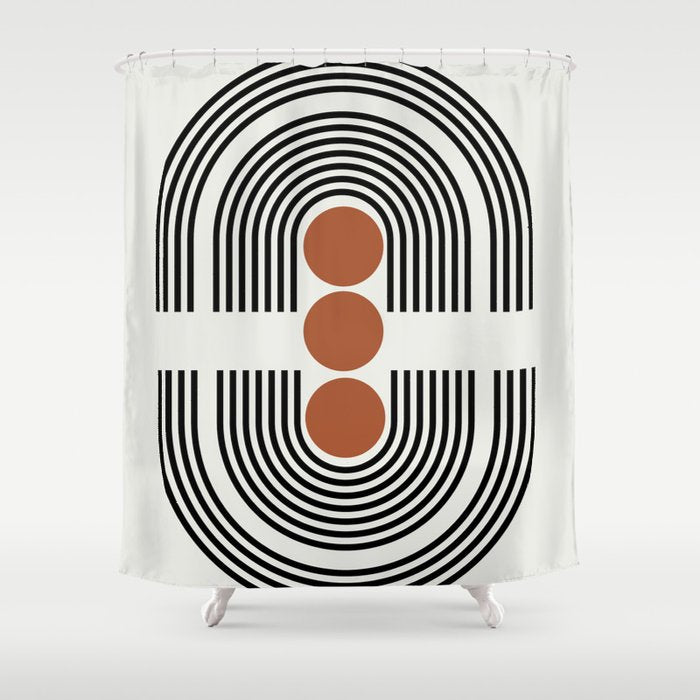 mid-century arch  Shower Curtain Gallery Image 1