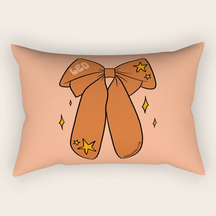 Leo Bow Rectangular Pillow Gallery Image 1