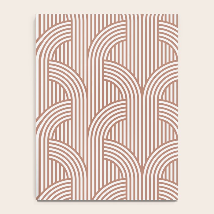 Terracotta retro lines Notebook Gallery Image 4