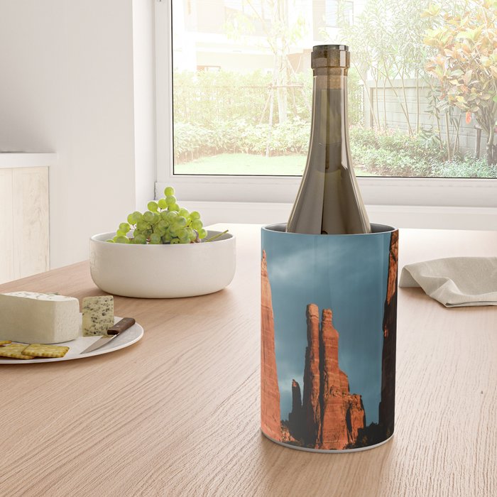 Sedona Vortex - Chimney Rock Desert Photography Wine Chiller Gallery Image 4