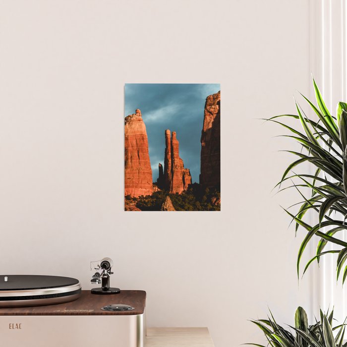 Sedona Vortex - Chimney Rock Desert Photography Poster Gallery Image 2