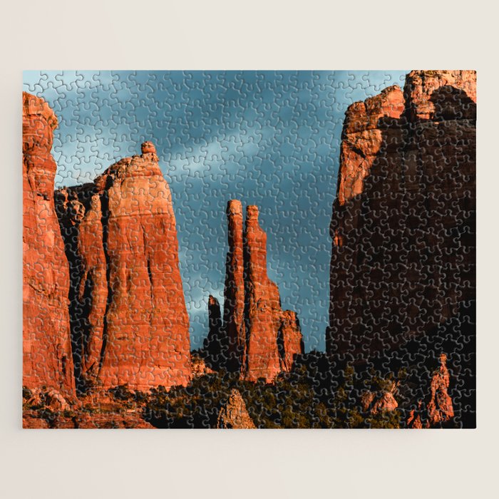 Sedona Vortex - Chimney Rock Desert Photography Jigsaw Puzzle Gallery Image 1