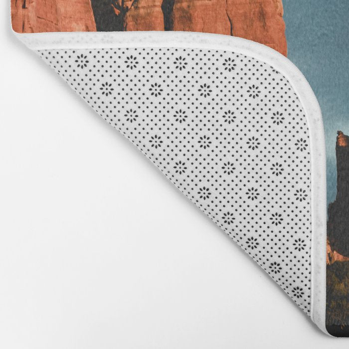 Sedona Vortex - Chimney Rock Desert Photography Bath Mat Gallery Image 2