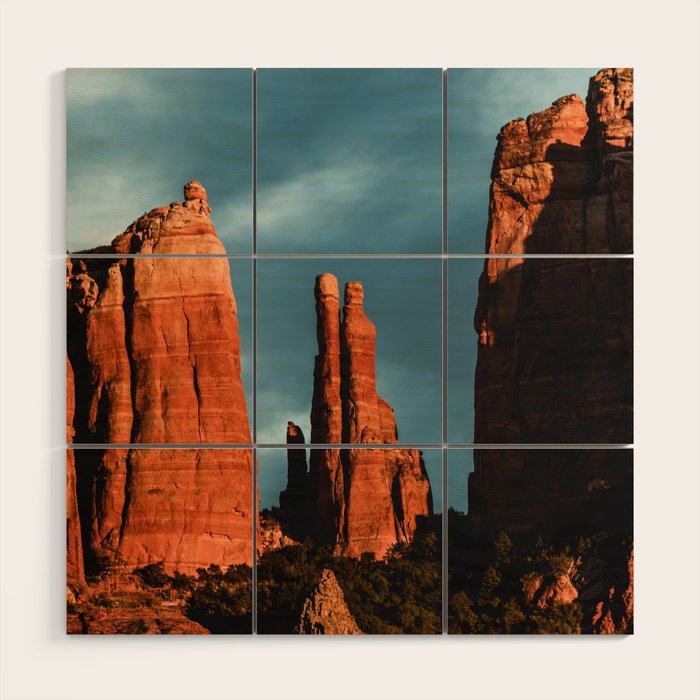 Sedona Vortex - Chimney Rock Desert Photography Wood Wall Art Gallery Image 1