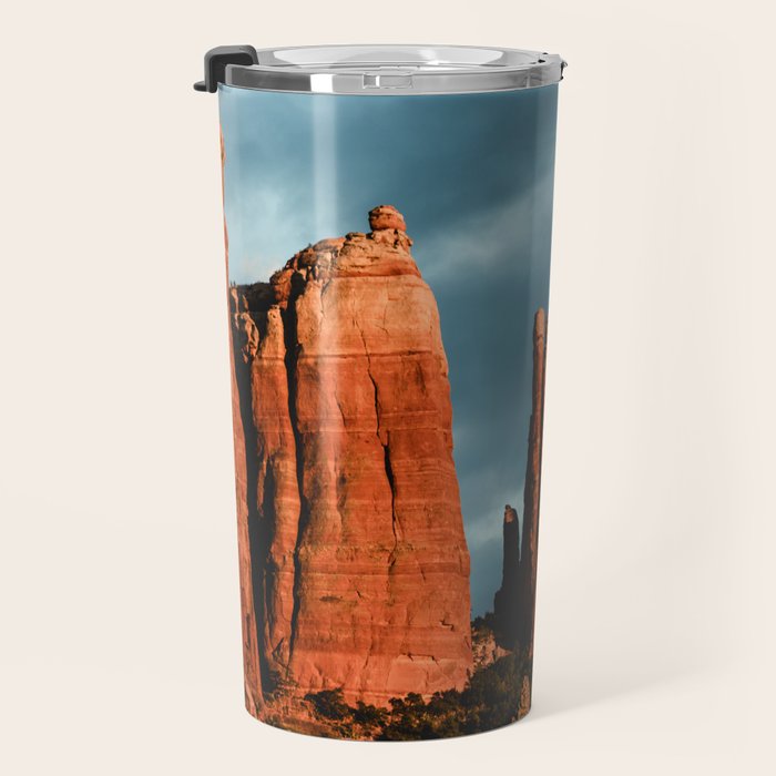 Sedona Vortex - Chimney Rock Desert Photography Travel Mug Gallery Image 3
