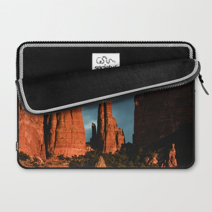 Sedona Vortex - Chimney Rock Desert Photography Laptop Sleeve Gallery Image 2