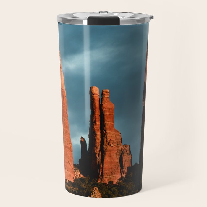 Sedona Vortex - Chimney Rock Desert Photography Travel Mug Gallery Image 1