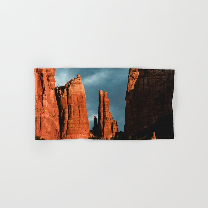 Sedona Vortex - Chimney Rock Desert Photography Bath Towel Gallery Image 1