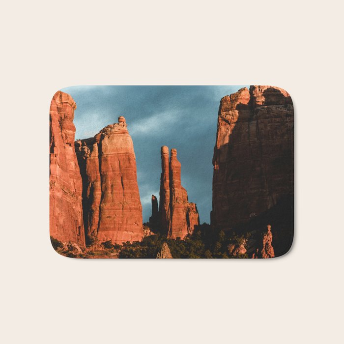 Sedona Vortex - Chimney Rock Desert Photography Bath Mat Gallery Image 1