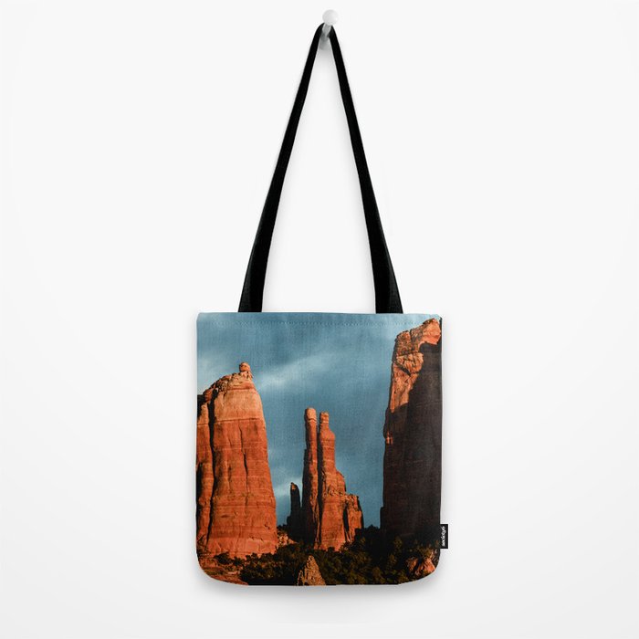 Sedona Vortex - Chimney Rock Desert Photography Tote Bag Gallery Image 2