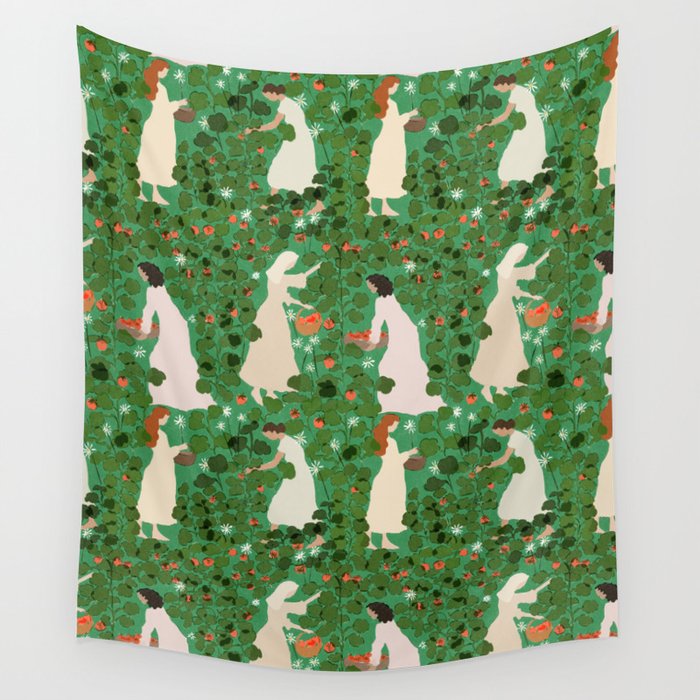 Tomato Girl Summer Part 2 Wall Tapestry Gallery Image 4