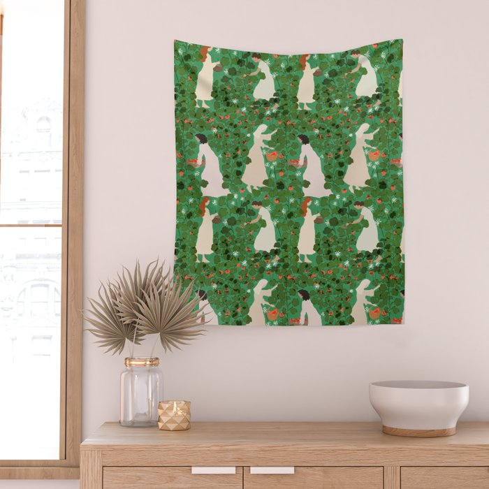 Tomato Girl Summer Part 2 Wall Tapestry Gallery Image 2