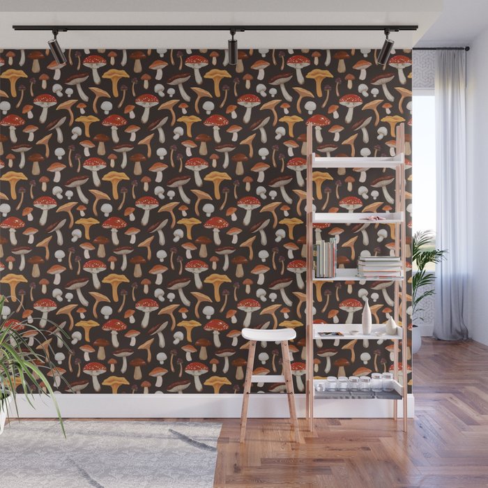 Mushroom Medley Wall Mural Gallery Image 1