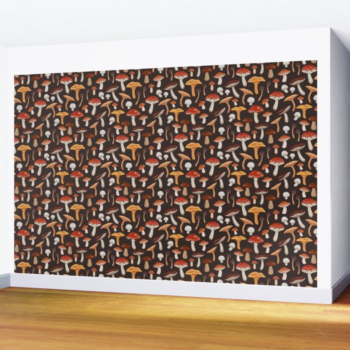 Mushroom Medley Wall Mural Gallery Image 2