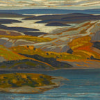 Canadian Landscape Oil Painting Franklin Carmichael Art Nouveau Post-Impressionism Grace Lake 1931 Coffee Mug Gallery Image 2