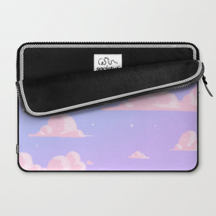 Pink Clouds Purple Sky Lo Fi Laptop Sleeve Gallery Image 2