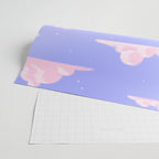 Pink Clouds Purple Sky Lo Fi Wrapping Paper Gallery Image 2