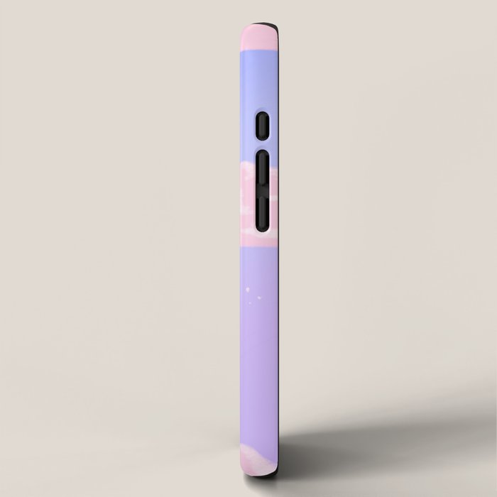 Pink Clouds Purple Sky Lo Fi iPhone Case Gallery Image 2