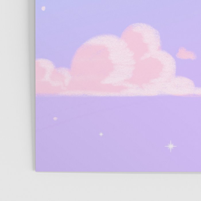 Pink Clouds Purple Sky Lo Fi Poster Gallery Image 3