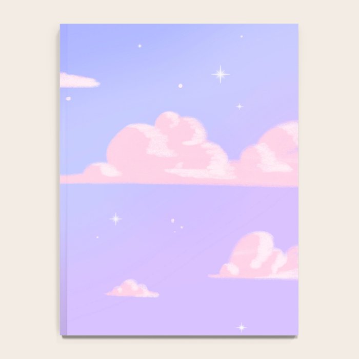 Pink Clouds Purple Sky Lo Fi Notebook Gallery Image 4