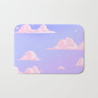 Pink Clouds Purple Sky Lo Fi Bath Mat Gallery Image 1