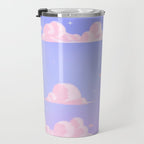 Pink Clouds Purple Sky Lo Fi Travel Mug Gallery Image 3