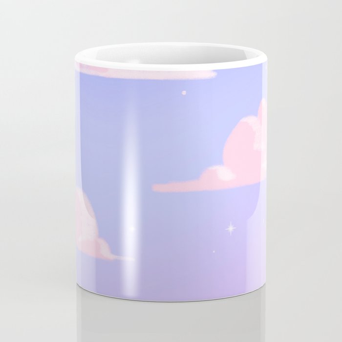 Pink Clouds Purple Sky Lo Fi Coffee Mug Gallery Image 4