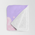 Pink Clouds Purple Sky Lo Fi Throw Blanket Gallery Image 3