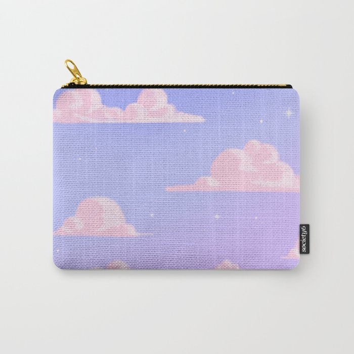 Pink Clouds Purple Sky Lo Fi Carry All Pouch Gallery Image 1