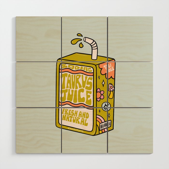 Taurus Juice Box Wood Wall Art Gallery Image 1