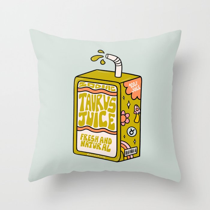 Taurus Juice Box Throw Pillow Gallery Image 6