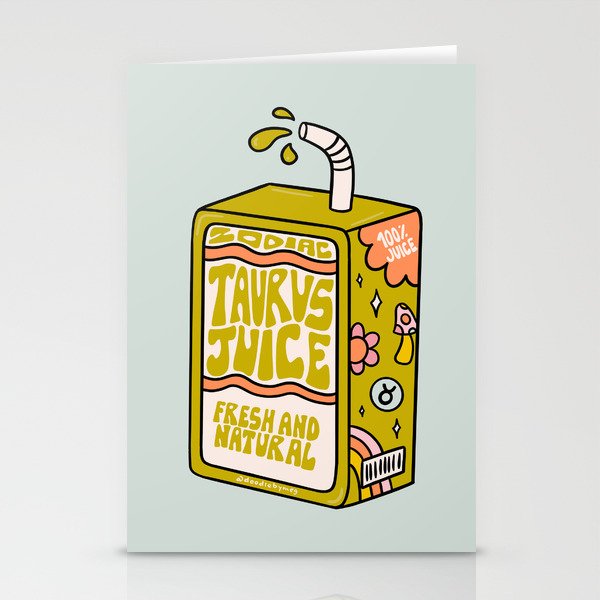 Taurus Juice Box Stationery Card Gallery Image 2