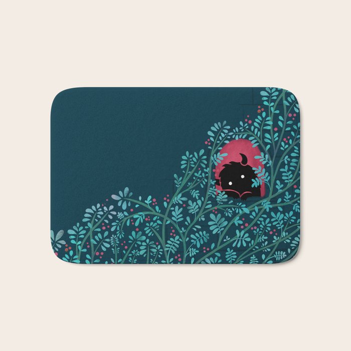 Introvert (Monster in the Window) Bath Mat Gallery Image 1