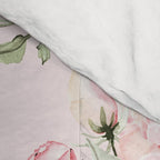 Rose Blush Watercolor Flower Pattern Comforter Gallery Image 4