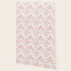 Rose Blush Watercolor Flower Pattern Wallpaper Gallery Image 2