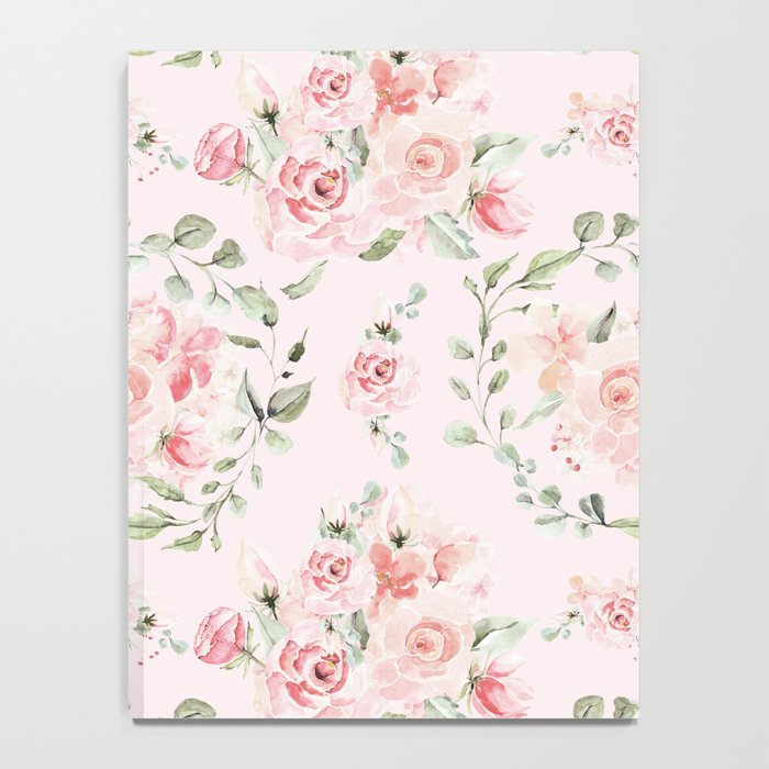 Rose Blush Watercolor Flower Pattern Notebook Gallery Image 4