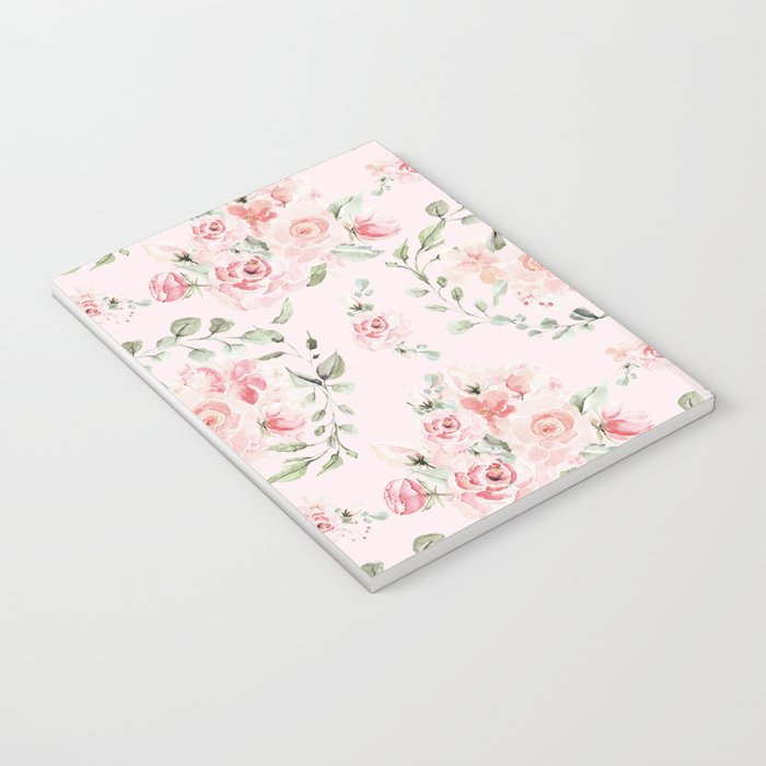 Rose Blush Watercolor Flower Pattern Notebook Gallery Image 3