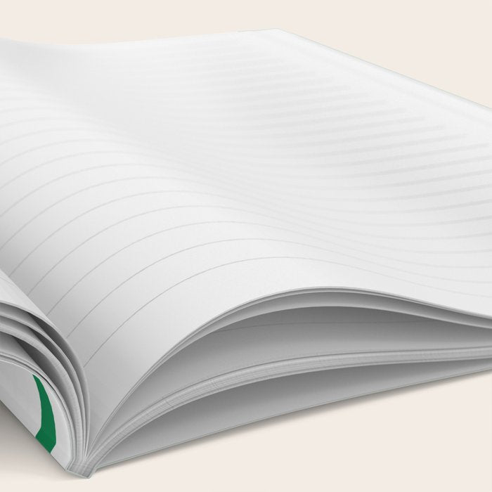 Mid Century Modern Kelly Green and White Piquet Abstract Multi Pattern Notebook Gallery Image 2
