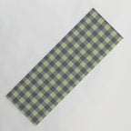 Small Blocks - Spring Green and Grays Yoga Mat Gallery Image 1