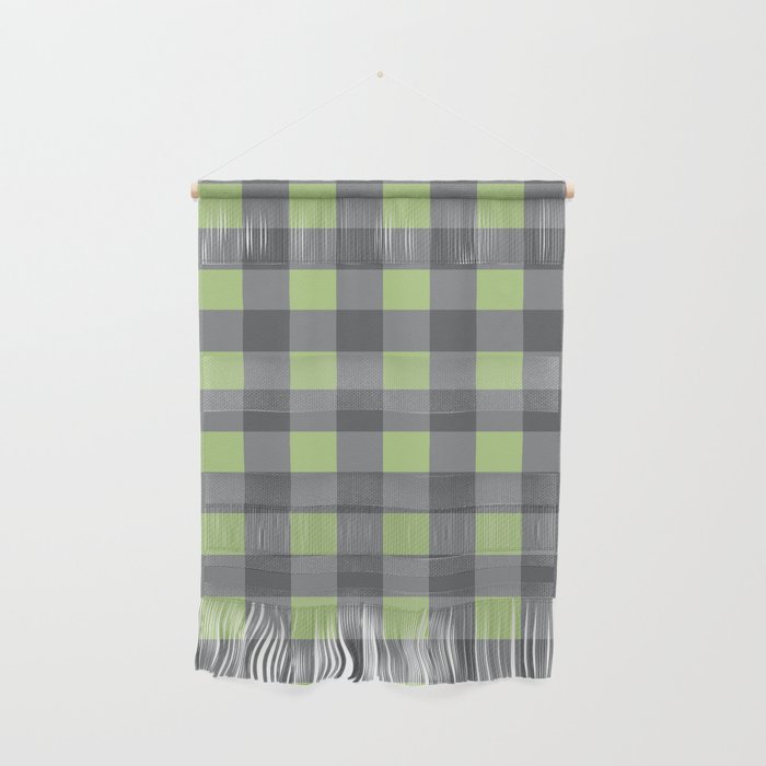 Small Blocks - Spring Green and Grays Wall Hanging Gallery Image 2