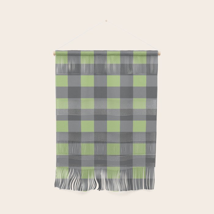 Small Blocks - Spring Green and Grays Wall Hanging Gallery Image 1