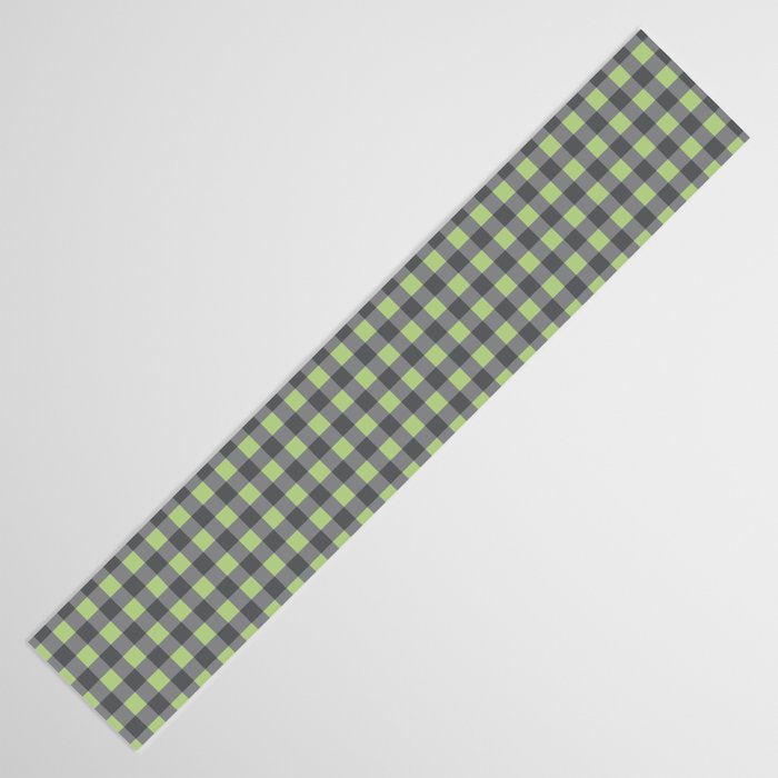 Small Blocks - Spring Green and Grays Table Runner Gallery Image 3