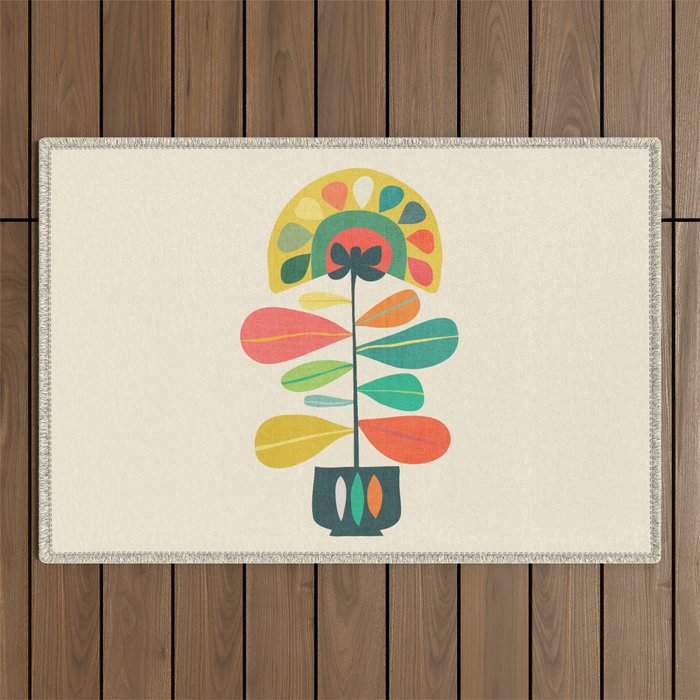 Fan Flower Outdoor Rug Gallery Image 1
