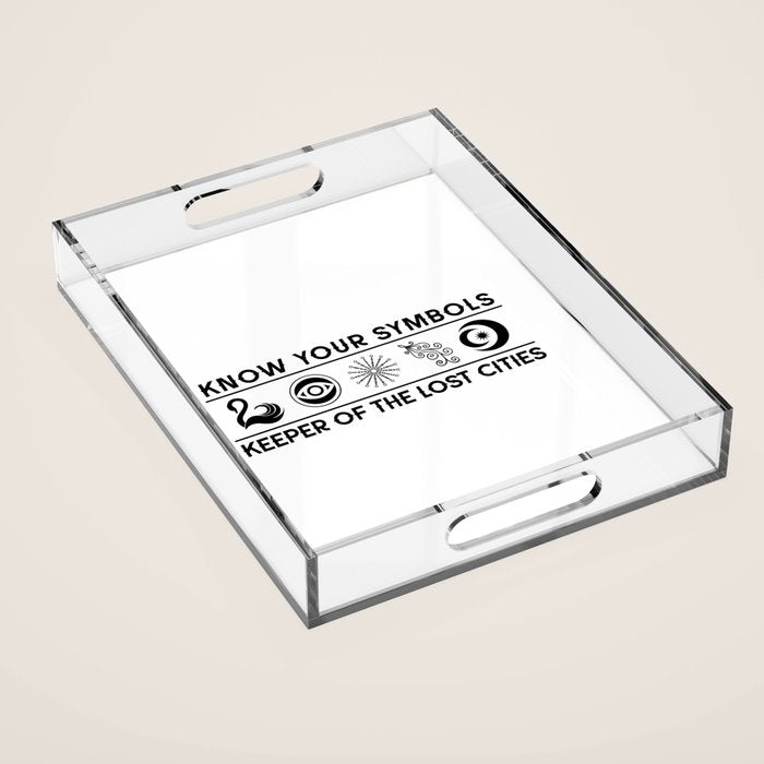 Know Your KEEPER Symbols Acrylic Tray Gallery Image 1