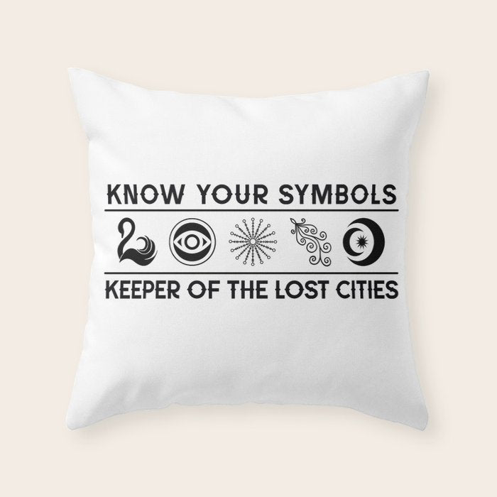 Know Your KEEPER Symbols Throw Pillow Gallery Image 1