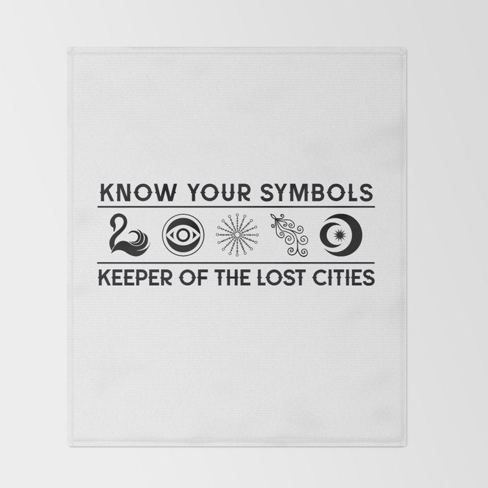 Know Your KEEPER Symbols Throw Blanket Gallery Image 2